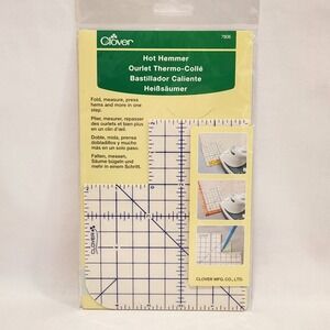 Clover Hot Hemmer 7806 Heat Resistant Pressing Ruler for Sewing and Quilting
